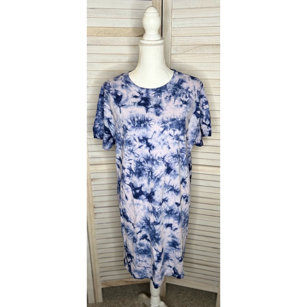 Old Navy Loose Vintage Tie-Dye T-Shirt Dress - L - EUC!
